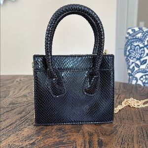 Urban Expressions Black Mini Bag with Textured Finish
